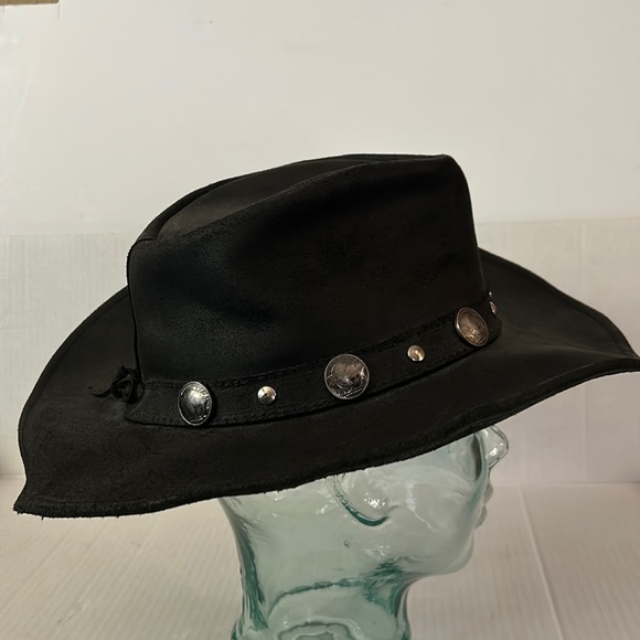 Minnetonka The Outback Buffalo Nickel vintage thick leather shapable cow… - Picture 5 of 8